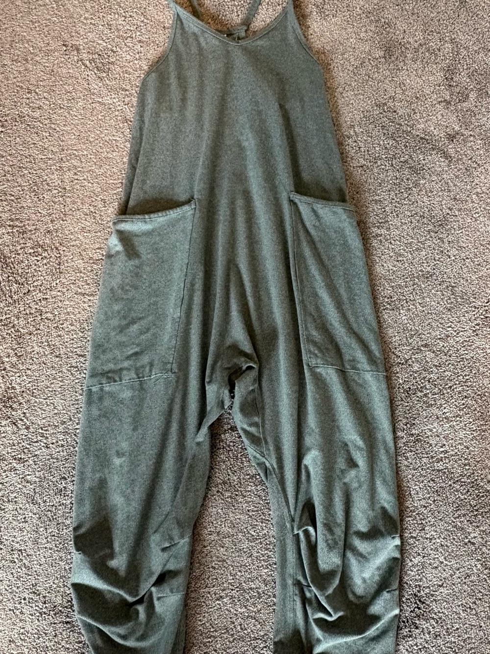 FormFit Kids Olive Green Tank Jumpsuit